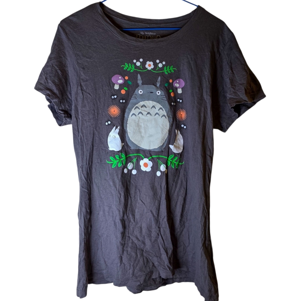 My Neighbor Totoro Floral Design T-shirt Studio Ghibli